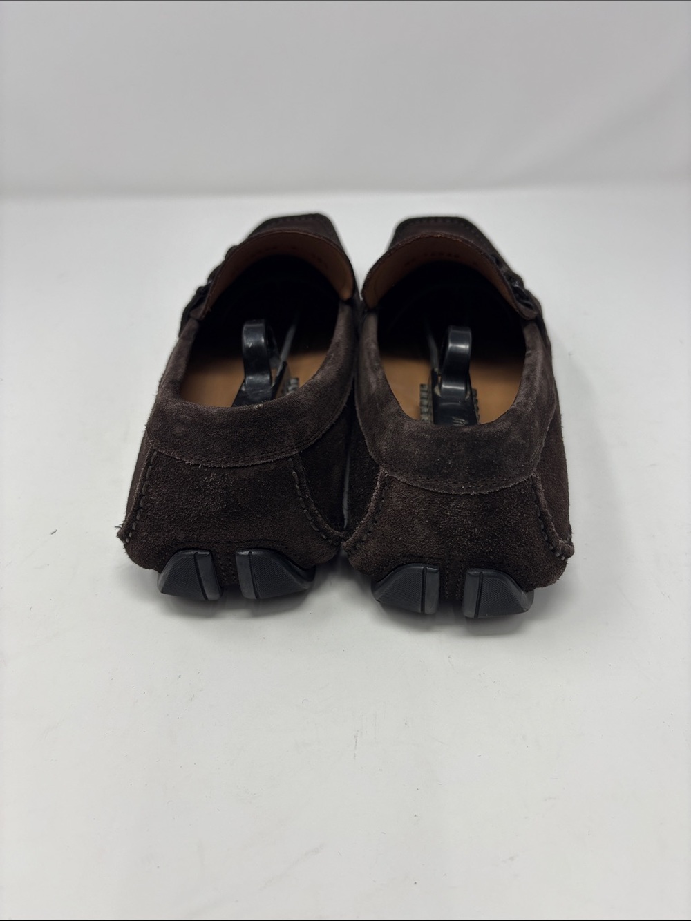 Salvatore Ferragamo | Men's Dark Brown Suede Dress Loafers 10.5 D - Picture 5 of 11